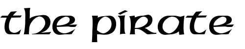 Font : QTUSA-Uncial-Regular Custom Text : The Pirate Way Test your own text here Click to download or to view this font on a tshirt that can be custom printed in Bali