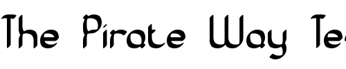 Font : Quadratic-Cal-BRK Custom Text : The Pirate Way Test your own text here Click to download or to view this font on a tshirt that can be custom printed in Bali