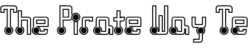 Font : Quasidipitous-Black-Spot Custom Text : The Pirate Way Test your own text here Click to download or to view this font on a tshirt that can be custom printed in Bali