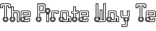 Font : Quasidipitous-Hollow Custom Text : The Pirate Way Test your own text here Click to download or to view this font on a tshirt that can be custom printed in Bali