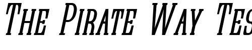 Font : Quastic-Kaps-Narrow-Italic Custom Text : The Pirate Way Test your own text here Click to download or to view this font on a tshirt that can be custom printed in Bali