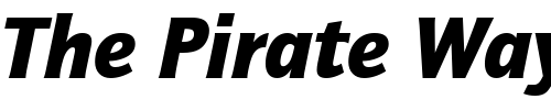 Font : QuaySansITCTT-BlackItalic Custom Text : The Pirate Way Test your own text here Click to download or to view this font on a tshirt that can be custom printed in Bali