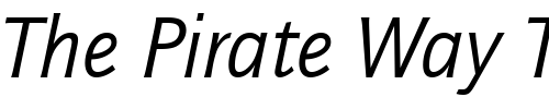 Font : QuaySansITCTT-BookItalic Custom Text : The Pirate Way Test your own text here Click to download or to view this font on a tshirt that can be custom printed in Bali
