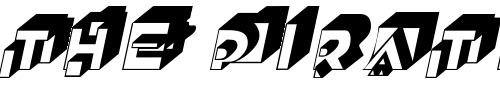 Font : QubistSCapsSSK-Italic Custom Text : The Pirate Way Test your own text here Click to download or to view this font on a tshirt that can be custom printed in Bali