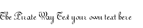 Font : QuickScript-Regular Custom Text : The Pirate Way Test your own text here Click to download or to view this font on a tshirt that can be custom printed in Bali