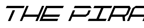 Font : QuickTech-Condensed-Italic Custom Text : The Pirate Way Test your own text here Click to download or to view this font on a tshirt that can be custom printed in Bali