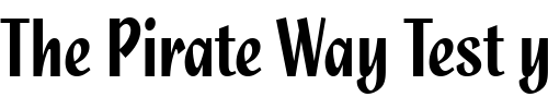Font : Quixley-LET Custom Text : The Pirate Way Test your own text here Click to download or to view this font on a tshirt that can be custom printed in Bali