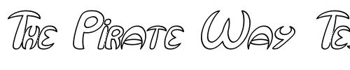 Font : Qurve-Hollow-Italic Custom Text : The Pirate Way Test your own text here Click to download or to view this font on a tshirt that can be custom printed in Bali