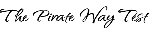 Font : QwitcherBychen-Bold Custom Text : The Pirate Way Test your own text here Click to download or to view this font on a tshirt that can be custom printed in Bali