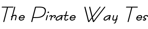 Font : Racetrac-BoldItalic Custom Text : The Pirate Way Test your own text here Click to download or to view this font on a tshirt that can be custom printed in Bali