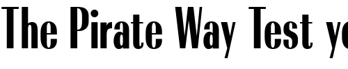 Font : RadiantCondICG Custom Text : The Pirate Way Test your own text here Click to download or to view this font on a tshirt that can be custom printed in Bali