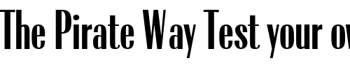 Font : Radius-Regular Custom Text : The Pirate Way Test your own text here Click to download or to view this font on a tshirt that can be custom printed in Bali