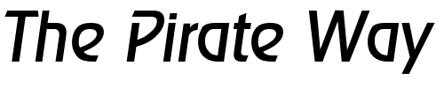 Font : Ragtime-RegularIta Custom Text : The Pirate Way Test your own text here Click to download or to view this font on a tshirt that can be custom printed in Bali