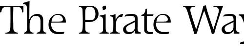 Font : Raleigh-Serial-Light-Regular Custom Text : The Pirate Way Test your own text here Click to download or to view this font on a tshirt that can be custom printed in Bali