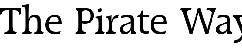 Font : RaleighDMed Custom Text : The Pirate Way Test your own text here Click to download or to view this font on a tshirt that can be custom printed in Bali