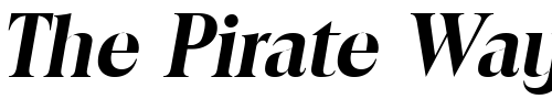 Font : RalphBecker-Bold-Italic Custom Text : The Pirate Way Test your own text here Click to download or to view this font on a tshirt that can be custom printed in Bali