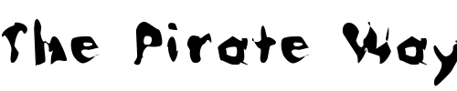 Font : Randomun Custom Text : The Pirate Way Test your own text here Click to download or to view this font on a tshirt that can be custom printed in Bali