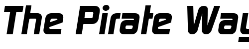 Font : RandyBecker-ExtraBold-Italic Custom Text : The Pirate Way Test your own text here Click to download or to view this font on a tshirt that can be custom printed in Bali