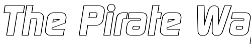 Font : RandyBeckerOutline-ExtraBold-Italic Custom Text : The Pirate Way Test your own text here Click to download or to view this font on a tshirt that can be custom printed in Bali