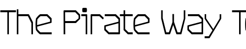 Font : RangeLight Custom Text : The Pirate Way Test your own text here Click to download or to view this font on a tshirt that can be custom printed in Bali