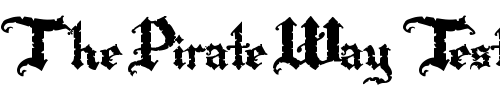 Font : Rapscallion Custom Text : The Pirate Way Test your own text here Click to download or to view this font on a tshirt that can be custom printed in Bali