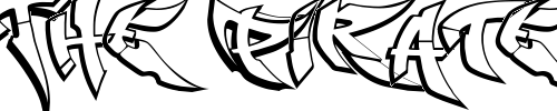 Font : RaseOne-Outline Custom Text : The Pirate Way Test your own text here Click to download or to view this font on a tshirt that can be custom printed in Bali