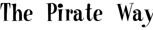 Font : RaskinCondensed Custom Text : The Pirate Way Test your own text here Click to download or to view this font on a tshirt that can be custom printed in Bali