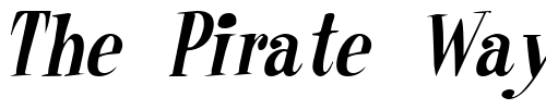 Font : RaskinCondensed-Italic Custom Text : The Pirate Way Test your own text here Click to download or to view this font on a tshirt that can be custom printed in Bali