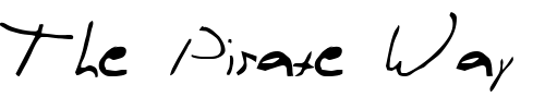 Font : Rasputin-s-Handwriting Custom Text : The Pirate Way Test your own text here Click to download or to view this font on a tshirt that can be custom printed in Bali