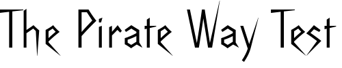 Font : Raven-BT Custom Text : The Pirate Way Test your own text here Click to download or to view this font on a tshirt that can be custom printed in Bali