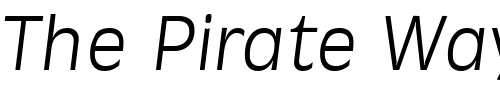 Font : Ravenna-LightIta Custom Text : The Pirate Way Test your own text here Click to download or to view this font on a tshirt that can be custom printed in Bali