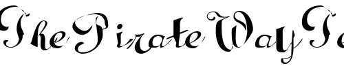 Font : Raydiant Custom Text : The Pirate Way Test your own text here Click to download or to view this font on a tshirt that can be custom printed in Bali