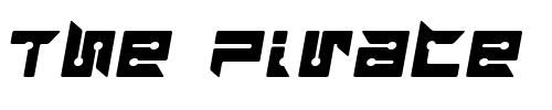 Font : RayzorBlunt-Italic Custom Text : The Pirate Way Test your own text here Click to download or to view this font on a tshirt that can be custom printed in Bali