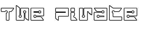 Font : RayzorBlunt-Outline Custom Text : The Pirate Way Test your own text here Click to download or to view this font on a tshirt that can be custom printed in Bali