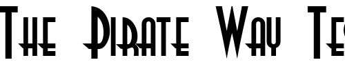 Font : Realvirtue Custom Text : The Pirate Way Test your own text here Click to download or to view this font on a tshirt that can be custom printed in Bali