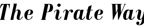 Font : RecitalSSK-BoldItalic Custom Text : The Pirate Way Test your own text here Click to download or to view this font on a tshirt that can be custom printed in Bali