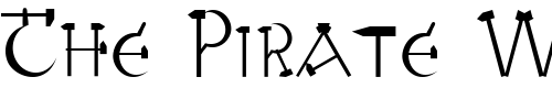 Font : RedLetter Custom Text : The Pirate Way Test your own text here Click to download or to view this font on a tshirt that can be custom printed in Bali