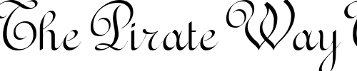 Font : RedondaFancyITC Custom Text : The Pirate Way Test your own text here Click to download or to view this font on a tshirt that can be custom printed in Bali