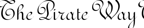Font : RedondaFancyITC-TT Custom Text : The Pirate Way Test your own text here Click to download or to view this font on a tshirt that can be custom printed in Bali