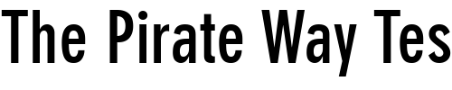 Font : Reducto-SSi-Bold Custom Text : The Pirate Way Test your own text here Click to download or to view this font on a tshirt that can be custom printed in Bali