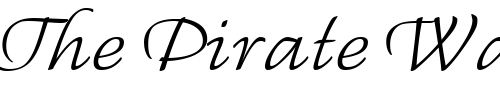 Font : Regallia-Script-Itc Custom Text : The Pirate Way Test your own text here Click to download or to view this font on a tshirt that can be custom printed in Bali