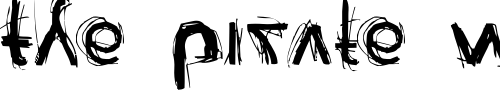Font : Reienhardt Custom Text : The Pirate Way Test your own text here Click to download or to view this font on a tshirt that can be custom printed in Bali