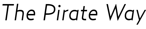 Font : Relay-LightItalic Custom Text : The Pirate Way Test your own text here Click to download or to view this font on a tshirt that can be custom printed in Bali