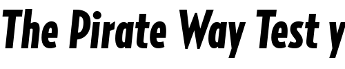 Font : RelayComp-BlackItalic Custom Text : The Pirate Way Test your own text here Click to download or to view this font on a tshirt that can be custom printed in Bali