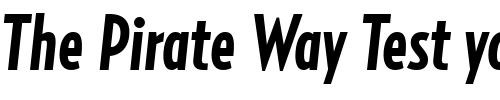 Font : RelayComp-BoldItalic Custom Text : The Pirate Way Test your own text here Click to download or to view this font on a tshirt that can be custom printed in Bali