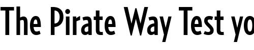 Font : RelayComp-Medium Custom Text : The Pirate Way Test your own text here Click to download or to view this font on a tshirt that can be custom printed in Bali