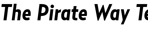 Font : RelayCond-BoldItalic Custom Text : The Pirate Way Test your own text here Click to download or to view this font on a tshirt that can be custom printed in Bali
