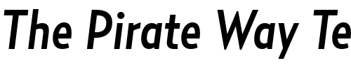 Font : RelayCond-MediumItalic Custom Text : The Pirate Way Test your own text here Click to download or to view this font on a tshirt that can be custom printed in Bali