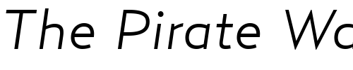 Font : RelayWide-LightItalic Custom Text : The Pirate Way Test your own text here Click to download or to view this font on a tshirt that can be custom printed in Bali
