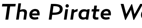 Font : RelayWide-MediumItalic Custom Text : The Pirate Way Test your own text here Click to download or to view this font on a tshirt that can be custom printed in Bali